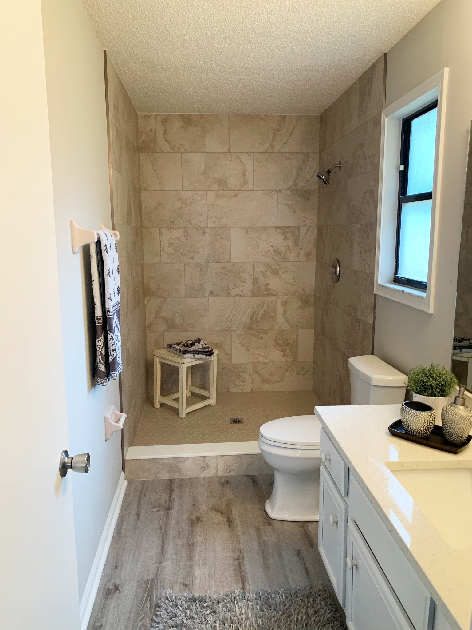 Tile shower after bathroom remodel in Mandarin Jacksonville FL