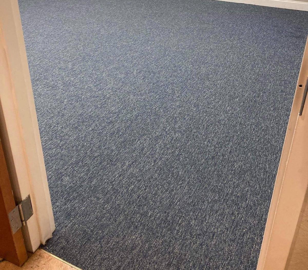 Commercial carpet installed in a classroom in Jacksonville