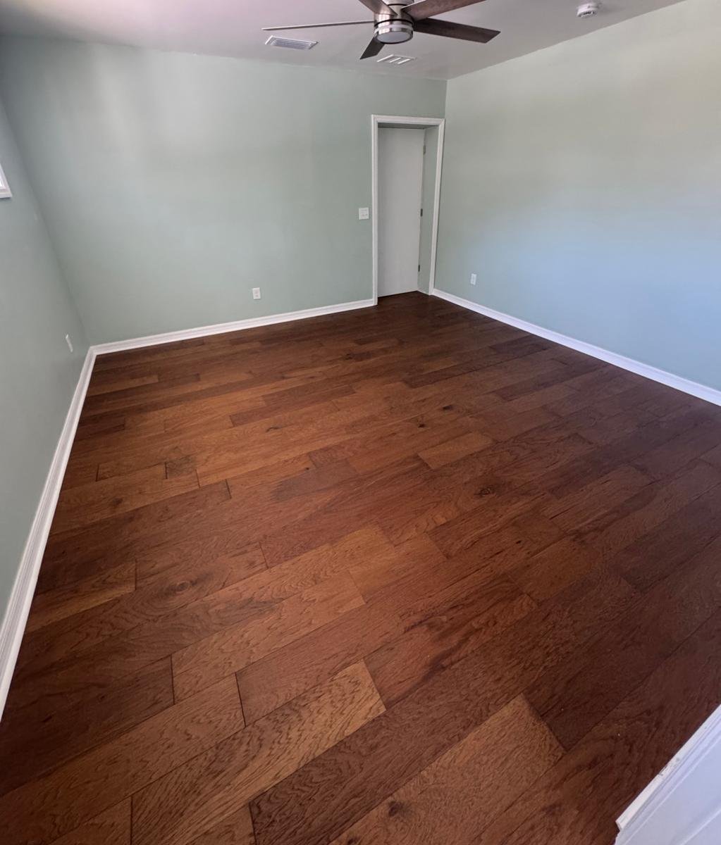 Wide-plank hardwood floor installed in Arlington, Jacksonville