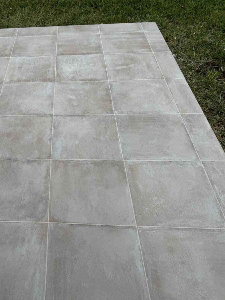 Finished porcelain tile patio in World Golf Village, St. Augustine, FL